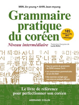 cover image of Grammaire pratique du coréen--Niveau intermédiaire